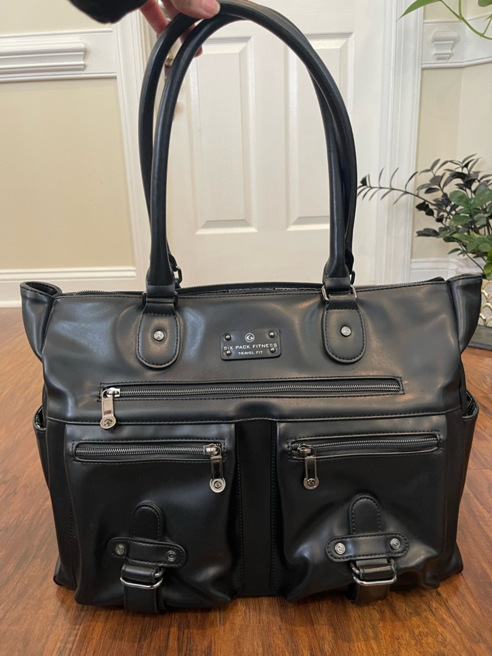 6 Pack Fitness Renee Tote – Black Insulated Meal Management System w/ containers